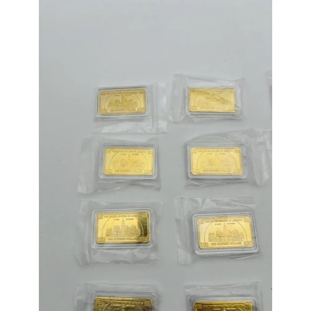 Lot Of 15 Atlantis mint 1 troy ounce USA $100.00 cased wafer bar .999 fine iron